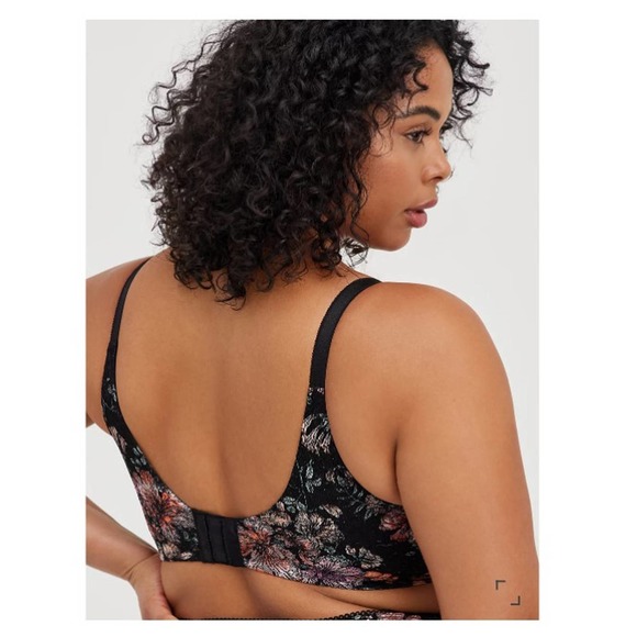 40C Lightly Lined Everyday Wire-Free Bra Lace Floral With 360° Back Smoothing - Picture 2 of 6